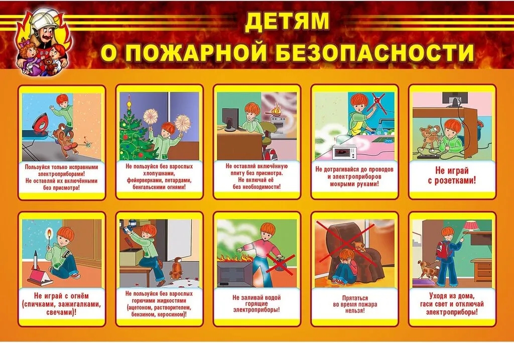 Детям о пожаре